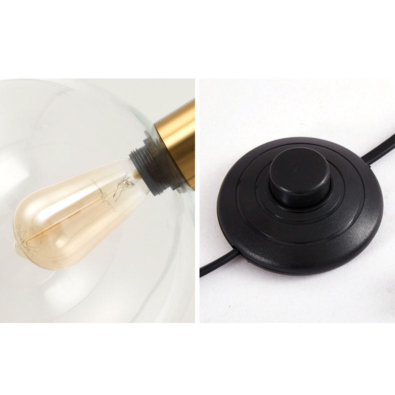 Illureva Nordic Minimalistische Stehlampe | Glaskuppel | Marmorsockel | 1-Licht Design | Eleganz für Wohnzimmer & Büros