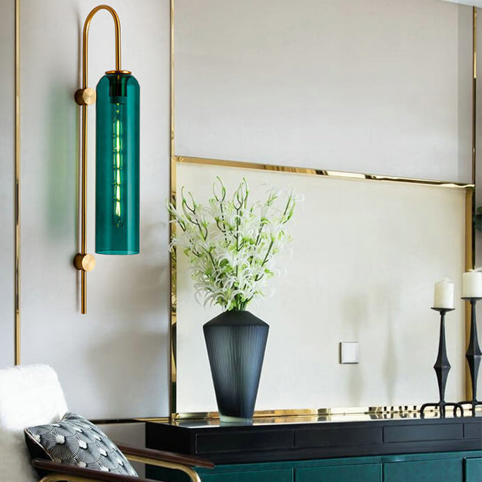 ZenoLuxe Nordic Design LED Wandlampe | Gebogene Arm | Modern | Dekoration für Zuhause