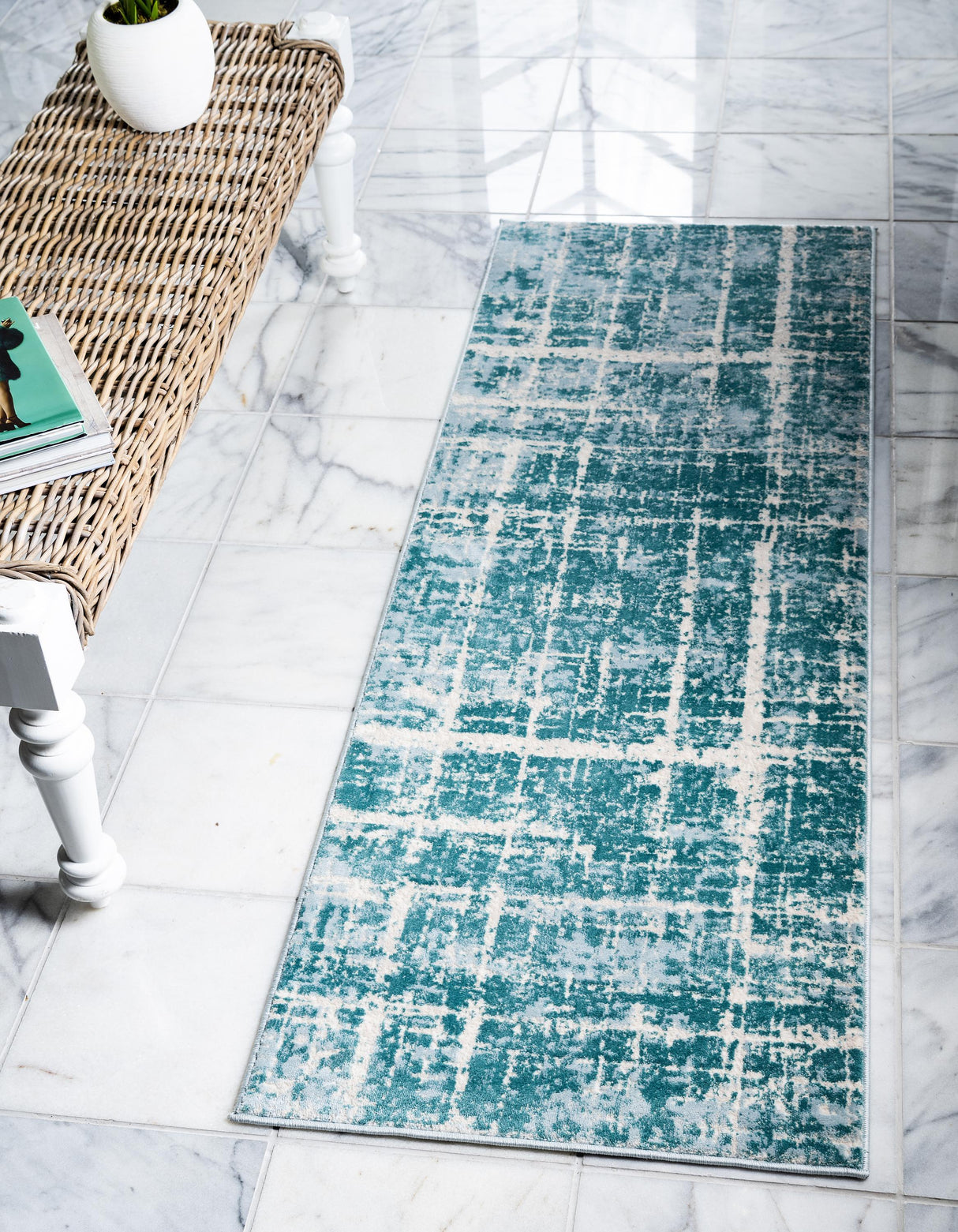 FadedLux Moderner Vintage Teppich | Weicher Bereichsteppich | Stilvolle Wohnkultur | Hochwertig und langlebig