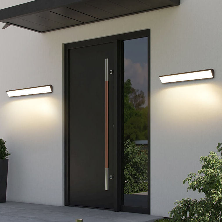 AquaBar Moderne LED Außenwandleuchte | Aluminium & Acryl | Langlebig & Wasserdicht | Warmweiß | Verschiedene Größen