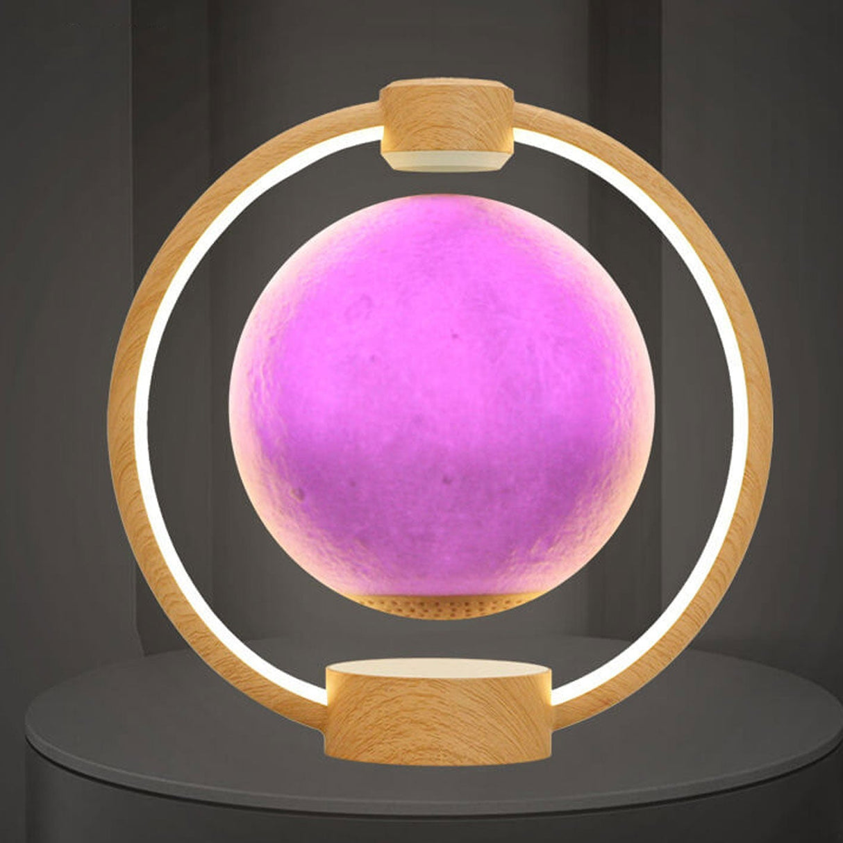 LunarMagix LED Schreibtischlampe | Maglev Mond-Design | Farbwechsel-Nachtlicht | Dekorative Beleuchtung