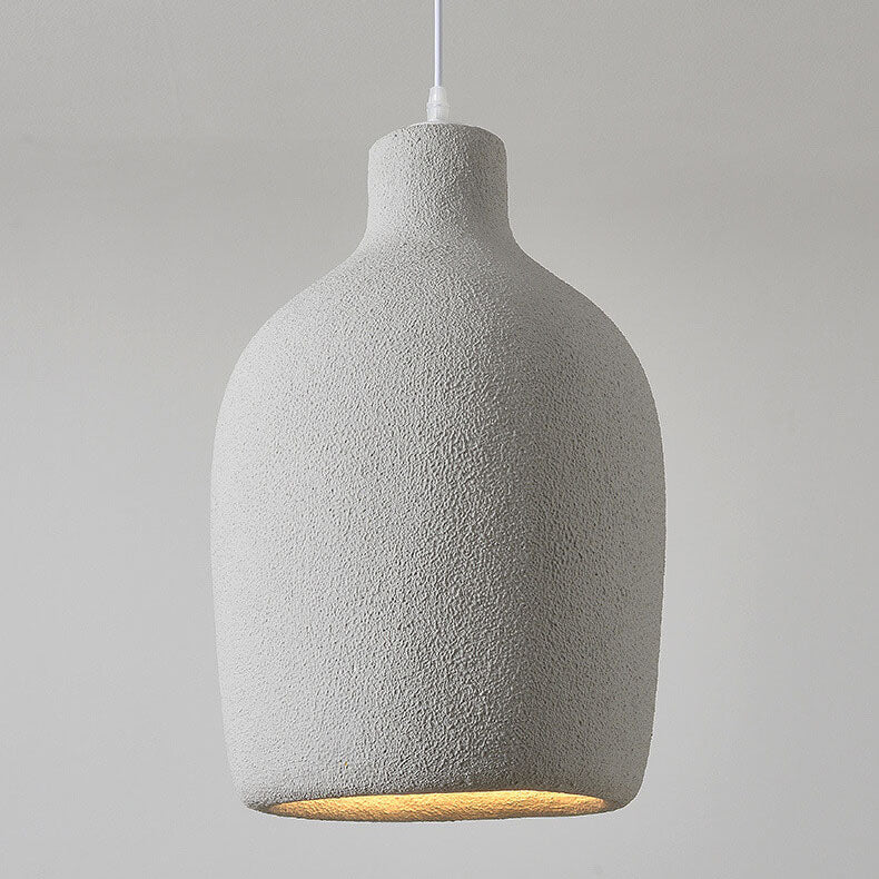 ArcheVase Minimalistische Pendelleuchte | Handgefertigte Textur | Japanisches Design | 1-Licht Hängeleuchte