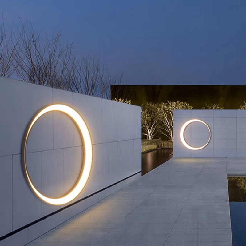 Creslight Minimalistische LED Wandleuchte | Edelstahl Halbmond-Design | Wasserdicht | Außenbeleuchtung