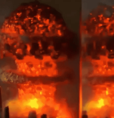 BlastGlow Nuklear Pilzwolken Lampe | Einzigartige Tischlampe | Dekorative Designleuchte für Wohnzimmer & Büro