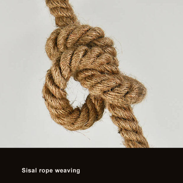 VintageGlow Retro Glas-Pendelleuchte | Rustikales Seil-Design | Echte Handwerkskunst