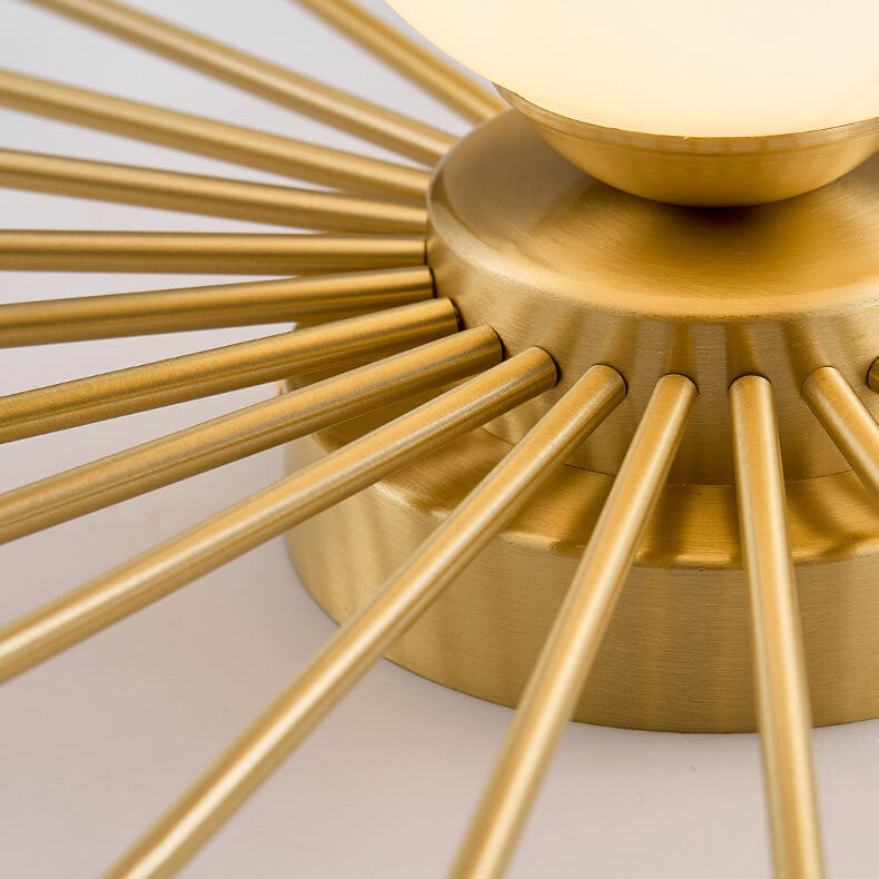 Lunorise Glas-Deckenleuchte | 1-Licht Halbeinbau | Modernes Design | Elegantes Stimmungslicht