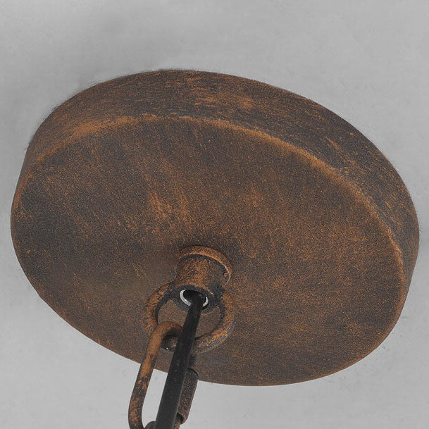 Animar Vintage Pendelleuchte | Runde Trapezform | Tier-Design | 1-flammig | Wohnzimmer-Beleuchtung