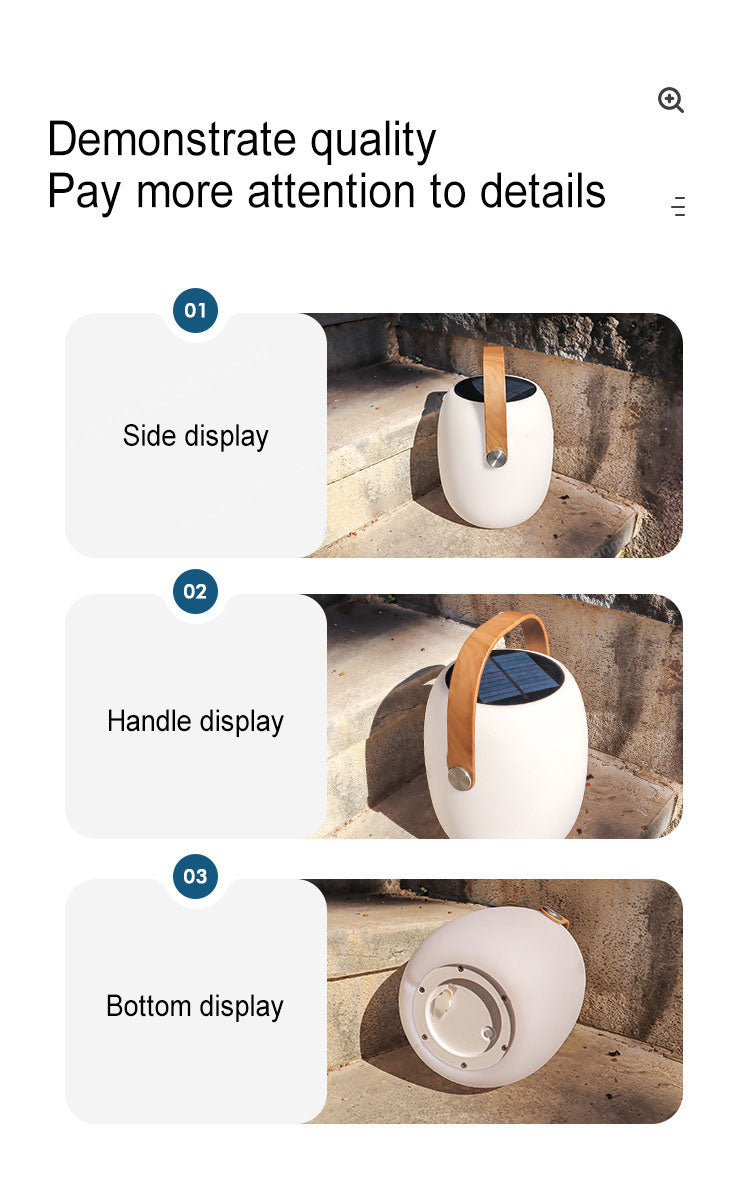 SunBasket Tragbare Solar LED Laterne | Wasserdichte Outdoor-Deko | Solarlicht für Garten & Terrasse