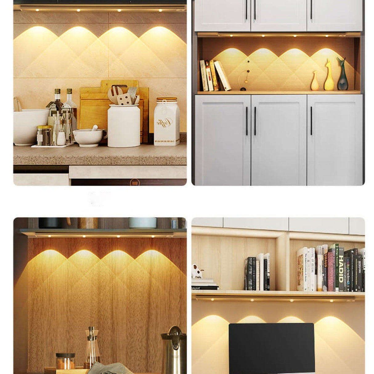 GlowWave Smart LED Lichtleiste | Ultradünn | Bewegungssensor | Wiederaufladbar | Verschiedene Größen