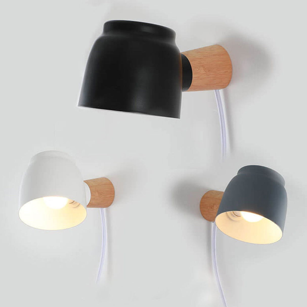 LumaTube Nordic Wandlampe | Drehbares Zylinderdetail | Minimalistisches Design | LED Wandleuchte