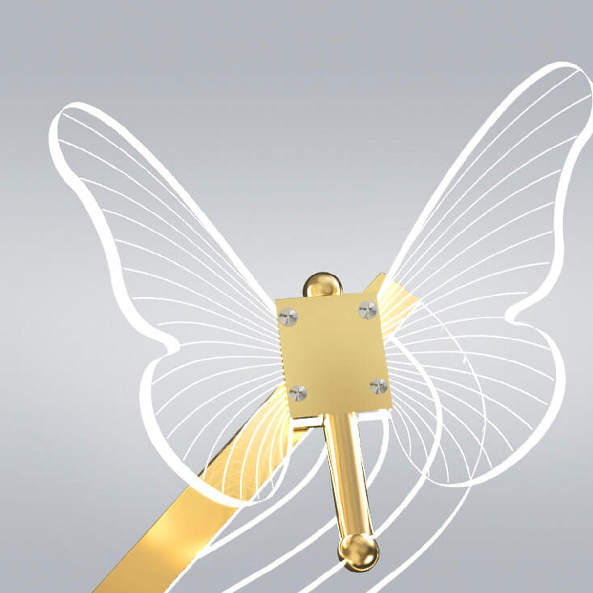 Aurevia Luxe LED Kronleuchter | Nordisches Schmetterlingsdesign | Lineares Insellicht | Dimmbar & Modern