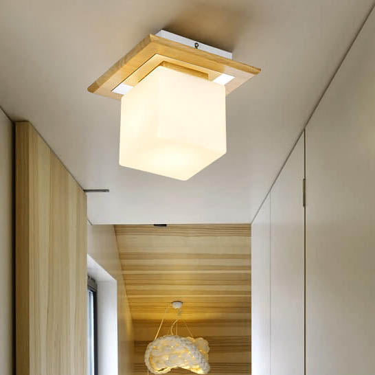 Nordova Deckenleuchte | Minimalistisches Holzdesign | Runde & Eckige Varianten | 1-flammig