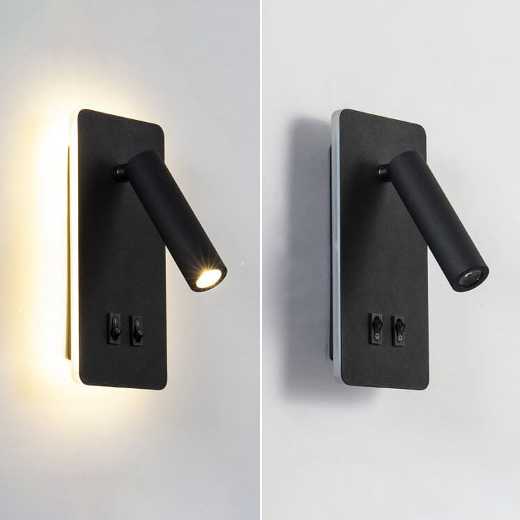 LumoSquare Nordic Minimalist LED Wandleuchte | Rotierbarer Wandstrahler | Leselicht & Dekor