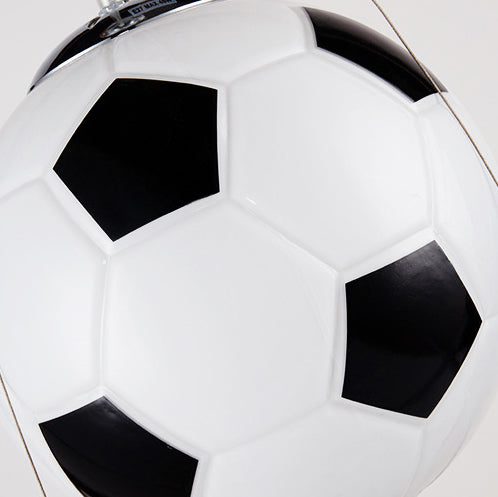 GoalLight Fußball Kinderzimmer Pendelleuchte | Kreatives Design | Glas & Eisen | 1-flammige Hängeleuchte