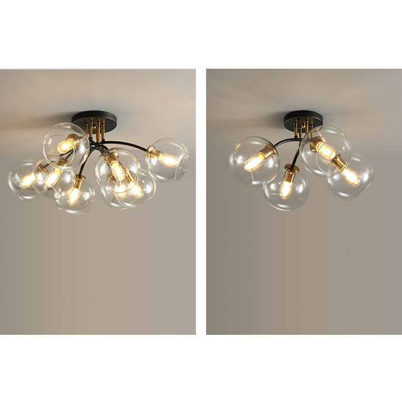 AstraLuxe Glas-Deckenleuchte | Luxus Design | 4/6/8 Lichter | Modern & Elegante Beleuchtung für Ihr Zuhause