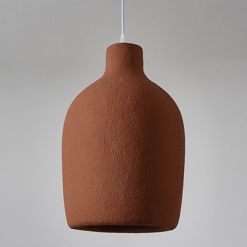 ArcheVase Minimalistische Pendelleuchte | Handgefertigte Textur | Japanisches Design | 1-Licht Hängeleuchte