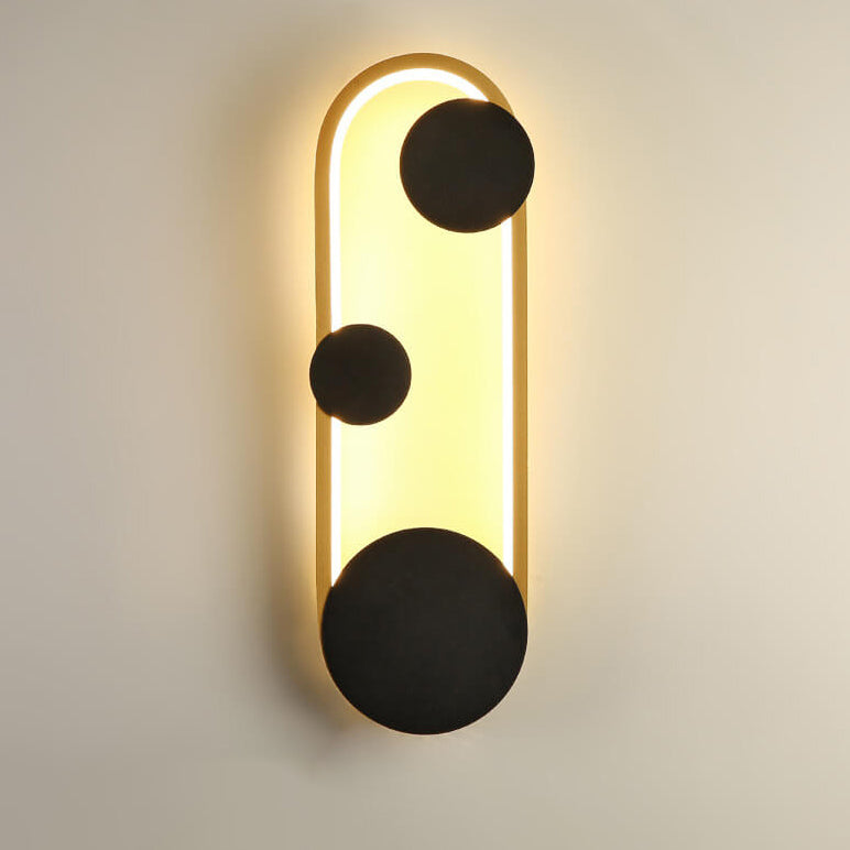 Arctuvo LED Wandleuchte | Modernes Oval- & Ringdesign | Minimalistische Wandlampe | Dimmbar