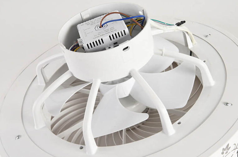 LuxiGlow Nordic Design LED Deckenventilator | Infinitely Dimmable | Remote Control | App Steuerung | Modernes, stilvolles Licht für Ihr Zuhause