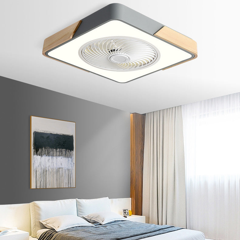 LuxiGlow Nordic Design LED Deckenventilator | Infinitely Dimmable | Remote Control | App Steuerung | Modernes, stilvolles Licht für Ihr Zuhause