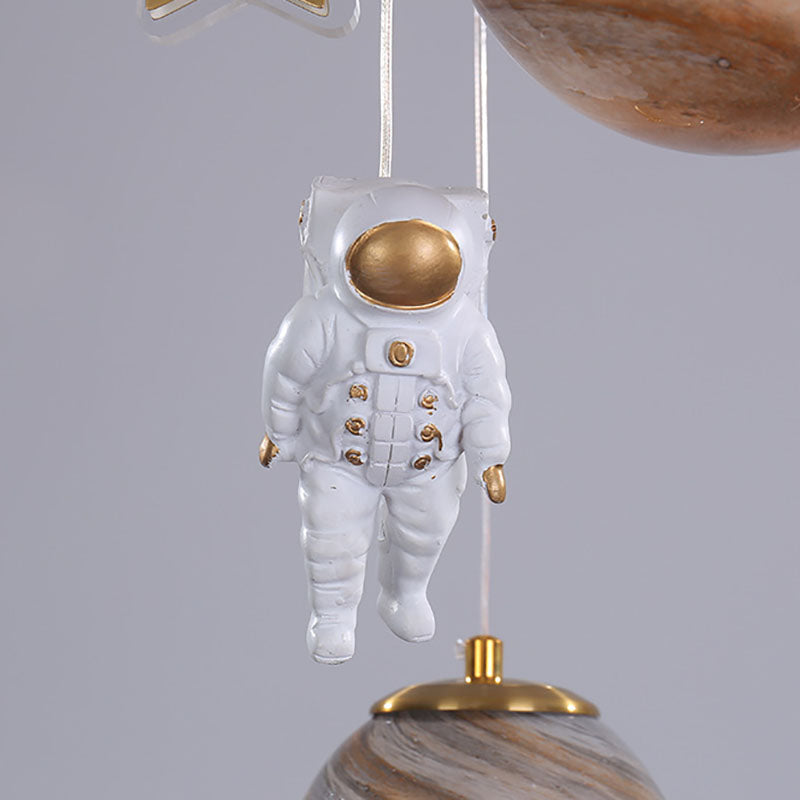 AstroGlow Kinder Deckenleuchte | Skandinavisches Planeten-Design | Acryl & Glas | LED Flush Mount