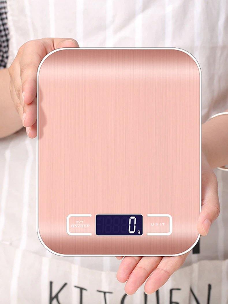 WeighMate Digitale Küchenwaage mit LED Display | Tragbar | Präzise Messungen | Für Backen, Kochen und Diäten