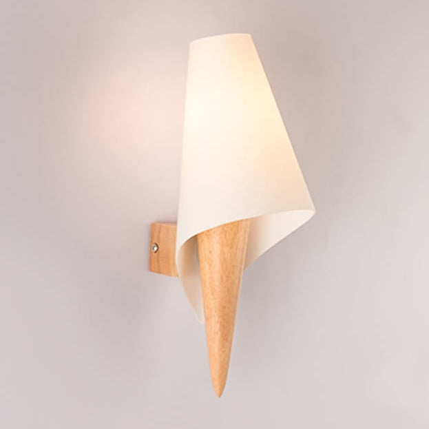 FlareLume Wandleuchte | Nordic Design | Weißer Glasschirm | Minimalistisch & Elegant | 1-Licht Wandlampe