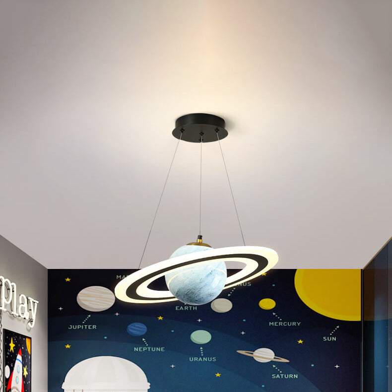 NovaOrbit Kids LED Kronleuchter | Kreatives Weltraumdesign | Dimmbar & Farbenfroh | Modern
