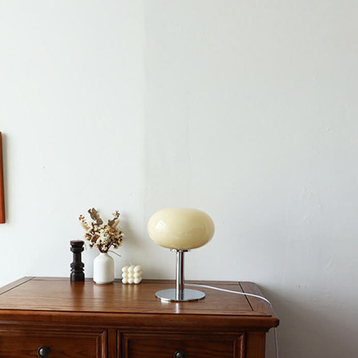 ShiningSphere Nordic Tischlampe | Vintage Design | Rundes Glas | Stimmungslicht | 1-flammig | Deko für Zuhause