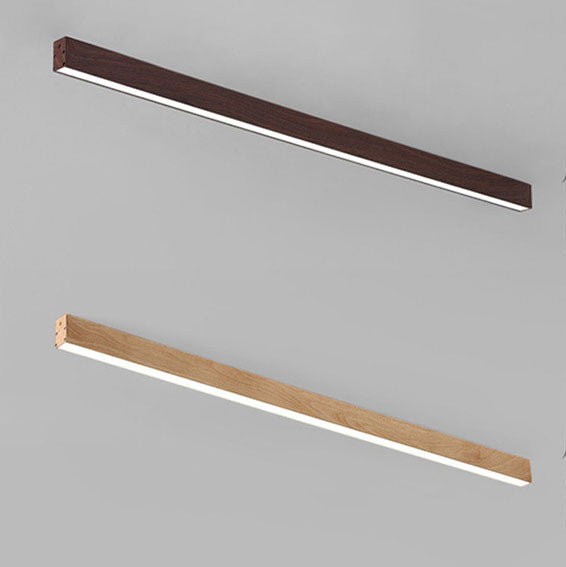 LumiGrain Minimalist LED Deckenleuchte mit Holzoptik | Aluminiumstreifen | Warmes, neutrales & weißes Licht | Moderner Stil