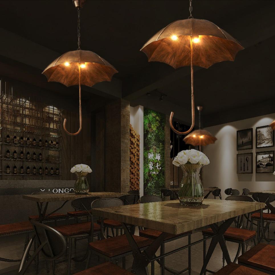 RetroLux 5-Licht Industrie-Chandelier | Vintage Design Hängeleuchte | Kupfer oder Silber