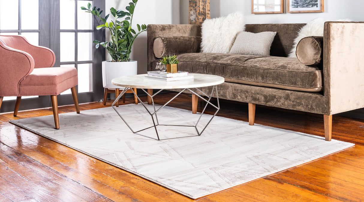 Rautanova Moderner Teppich mit verblasstem Rautenmuster | Weich & Strapazierfähig | Perfekt für Wohnzimmer & Schlafzimmer