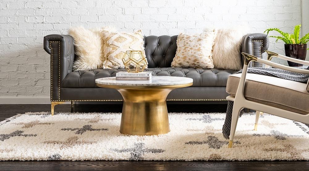 SkandiSoft - Moderner Nordic Shaggy Teppich | Kuschelige Eleganz für Ihr Zuhause | Weich & Zeitlos