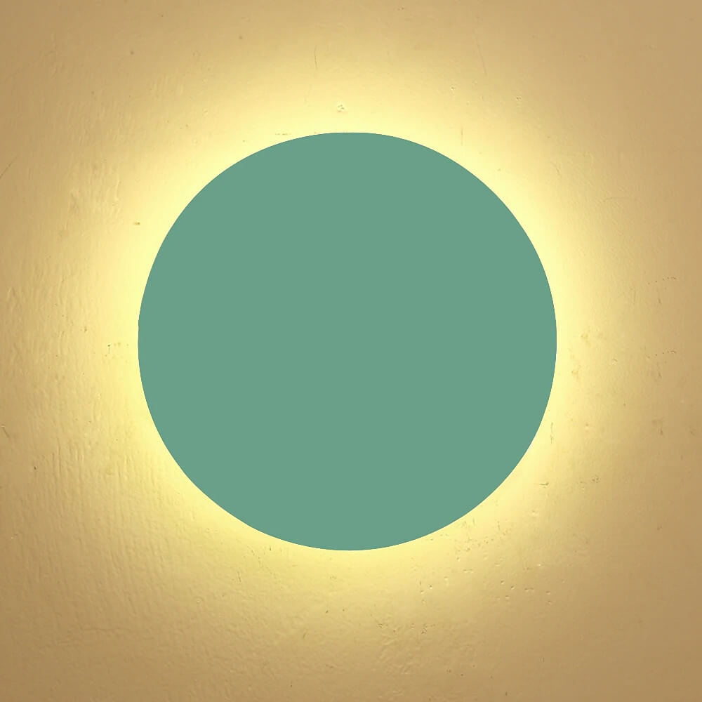 GlowOrb Minimalistische Runde LED Wandleuchte | Farbvielfalt | Dimmbares Licht