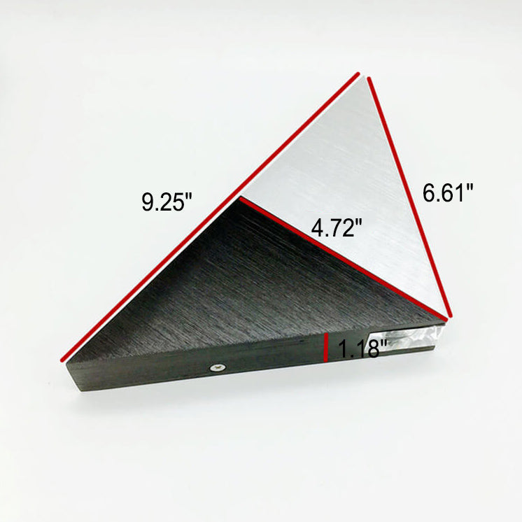 TriLumina Prisma LED Wandleuchte | Kreatives Pyramidendesign | Aluminium & Acryl | Farbige Lichtoptionen