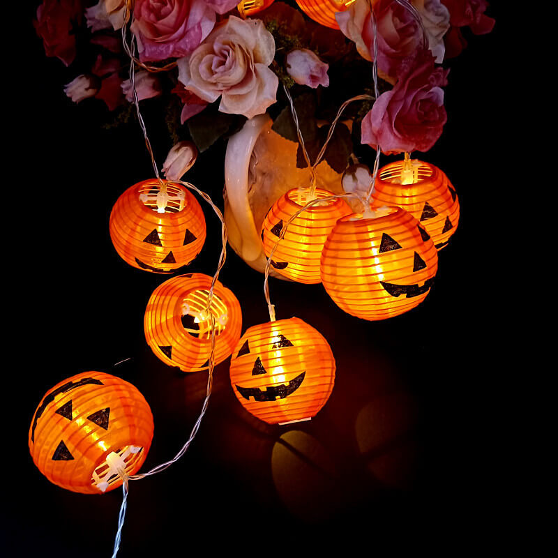 PumpkinGlow Halloween LED Lichterkette | Kürbis Design | Wasserdicht & Outdoor Deko