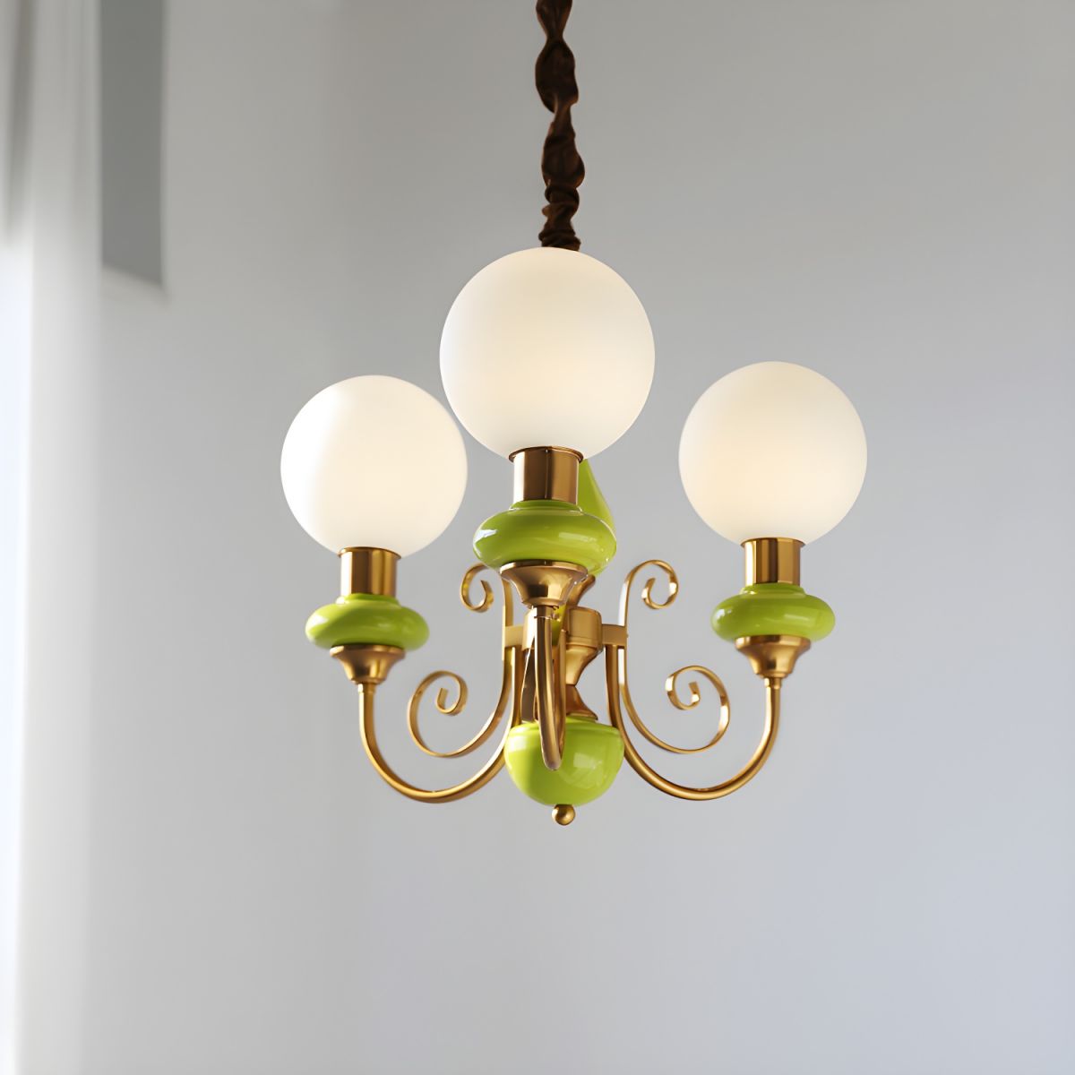 OrvellaGlow Moderne Kunst Onyx Kronleuchter | Kreatives Design | Elegante Deckenleuchte | Luxus Beleuchtung