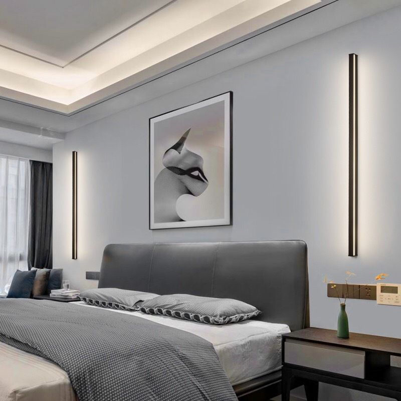 LumiLine Minimalistische LED Wandleuchte | Lineares Design | Atmosphärische Beleuchtung | Modern & Stilvoll | Deko für Zuhause