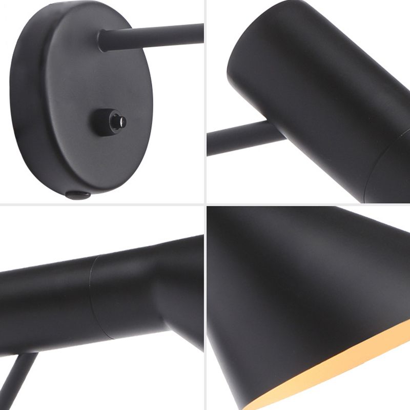 LumoCone Industrielle Kegelförmige Wandleuchte mit Aluminium-Schirm | Vintage Design | Hochwertige Beleuchtung