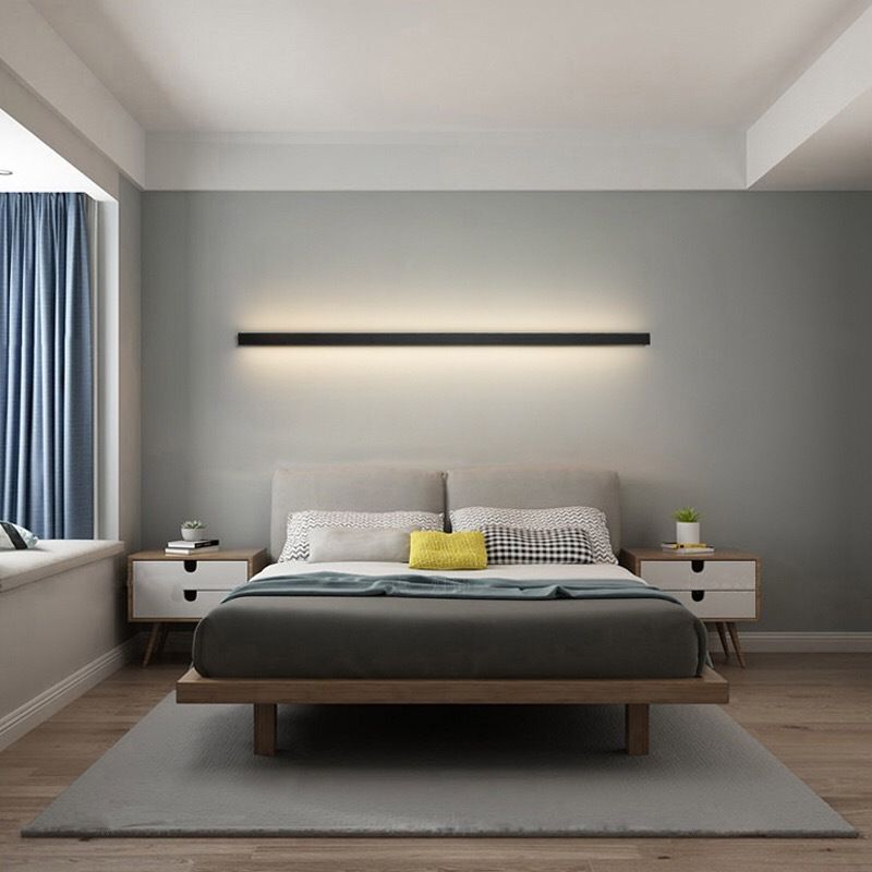 LumiLine Minimalistische LED Wandleuchte | Lineares Design | Atmosphärische Beleuchtung | Modern & Stilvoll | Deko für Zuhause