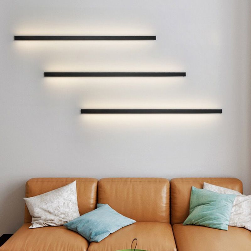 LumiLine Minimalistische LED Wandleuchte | Lineares Design | Atmosphärische Beleuchtung | Modern & Stilvoll | Deko für Zuhause