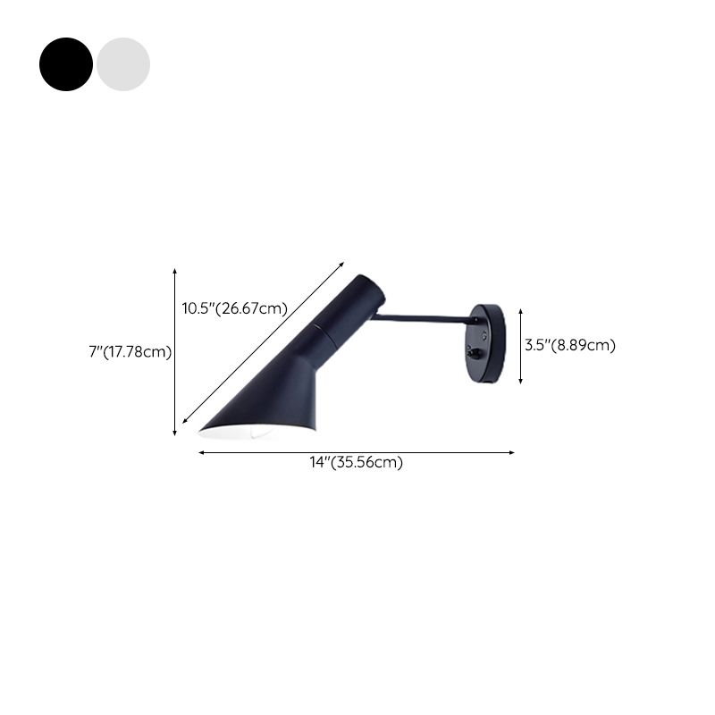 LumoCone Industrielle Kegelförmige Wandleuchte mit Aluminium-Schirm | Vintage Design | Hochwertige Beleuchtung