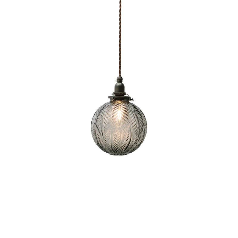 LotuSphere Retro Glas Pendelleuchte | Elegantes Design | Lotus-Struktur | Dekoratives Licht