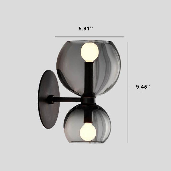 Bowlite Wandlampe mit modernem Design | 2-Licht-Schale | Elegante Beleuchtung für Zuhause