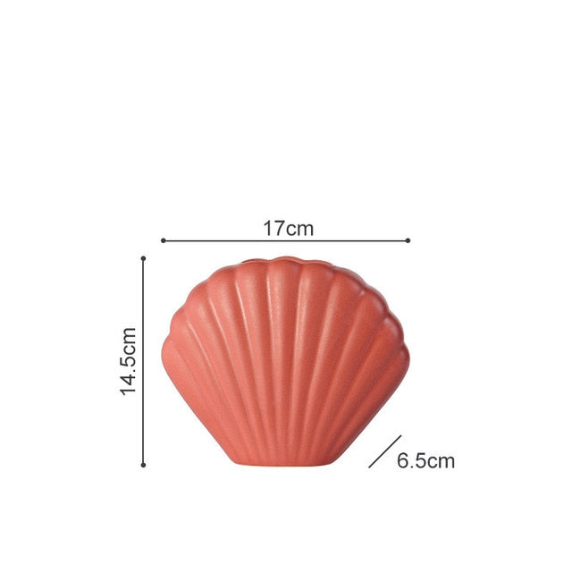 Shellora Schalenbasis Blumenvase | Stilvolle Dekoration | Elegantes Wohnaccessoire