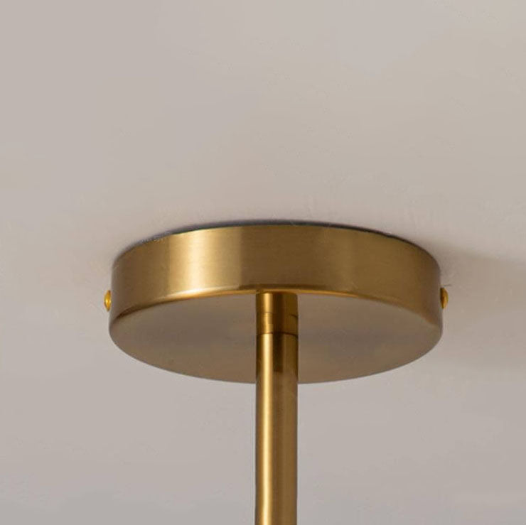 GlowLight Retro Kupfer Pendelleuchte | Glas | Modernes Design | Dekoleuchte für Wohnzimmer & Esszimmer