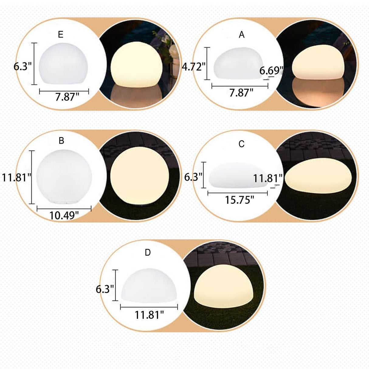 SolarSphere LED Kugelleuchte für Außen | Solar Wasserdicht | Dekorative Beleuchtung für Rasen & Garten | Nachhaltig & Wetterfest