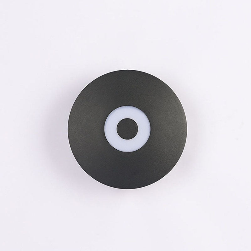 LumaNest LED Wandleuchte im skandinavischen Stil | Aluminium Rundschirm | Wetterfest für Außenbereich & Terrasse