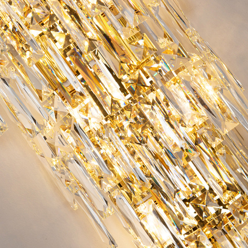 Lustrevia Kristall Wandleuchte | Luxus Design | Quasten aus Kristall | LED 1-Licht | Wohnzimmerlicht