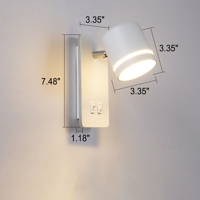 LumoSquare Nordic Minimalist LED Wandleuchte | Rotierbarer Wandstrahler | Leselicht & Dekor