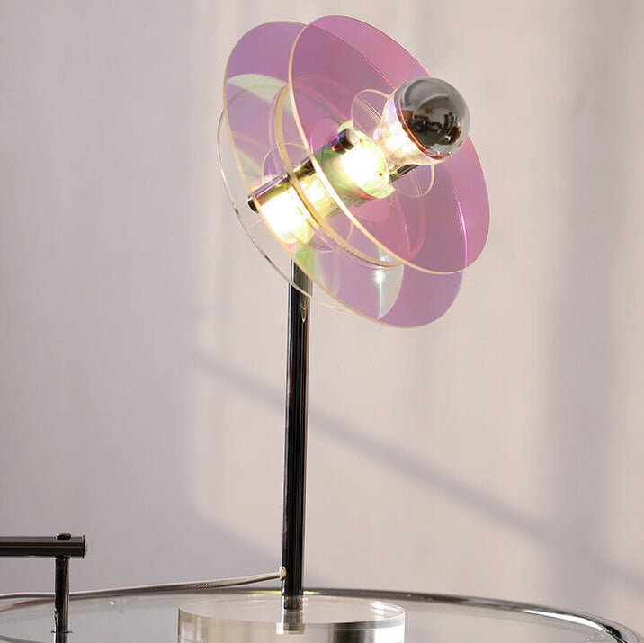 AstroVibe Moderne Acryl Tischlampe | Space-Saucer Design | Einzigartig | Stimmungsvolles Licht | Deko für Zuhause